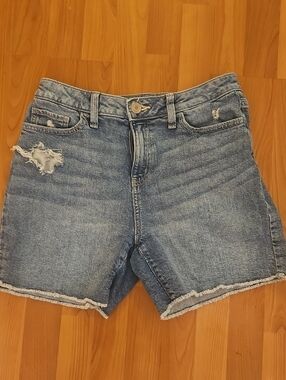 SO Light Blue Distressed Jean Shorts Size 9/29 W